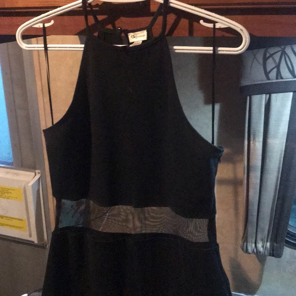 Little black dress halter style